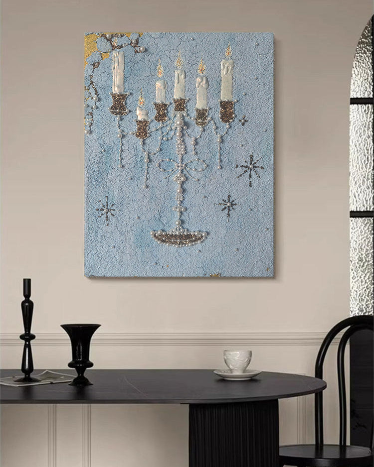 Candlelight Illusion Canvas Art