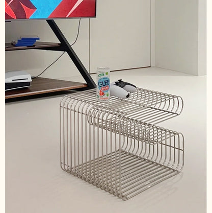 Minimalist Metal Magazine Rack