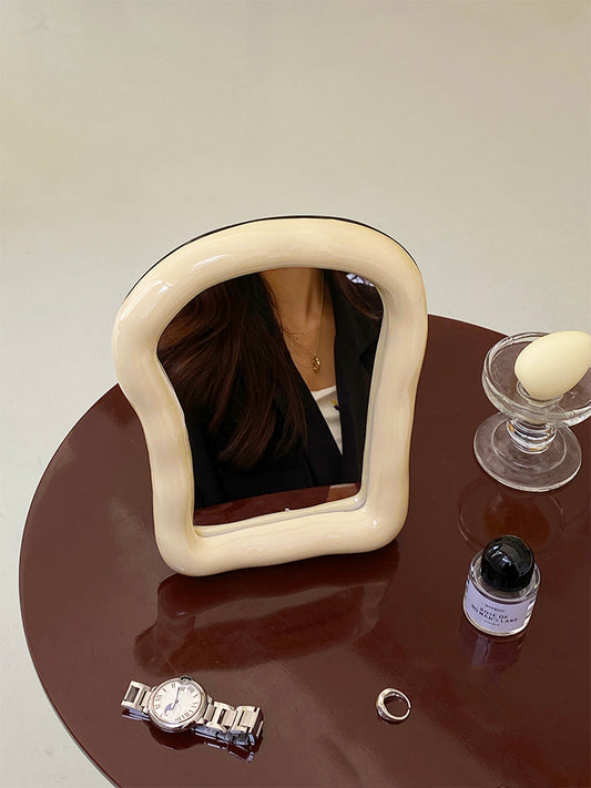 Irregular Toast-Shaped Mirror