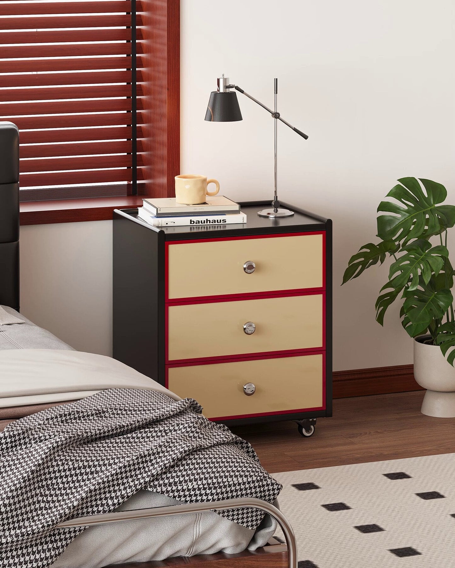 Creamline Rolling Nightstand