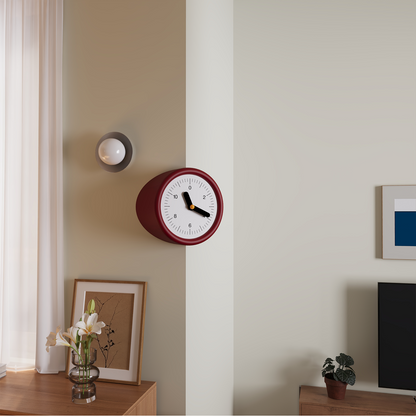 Red Corner Clock