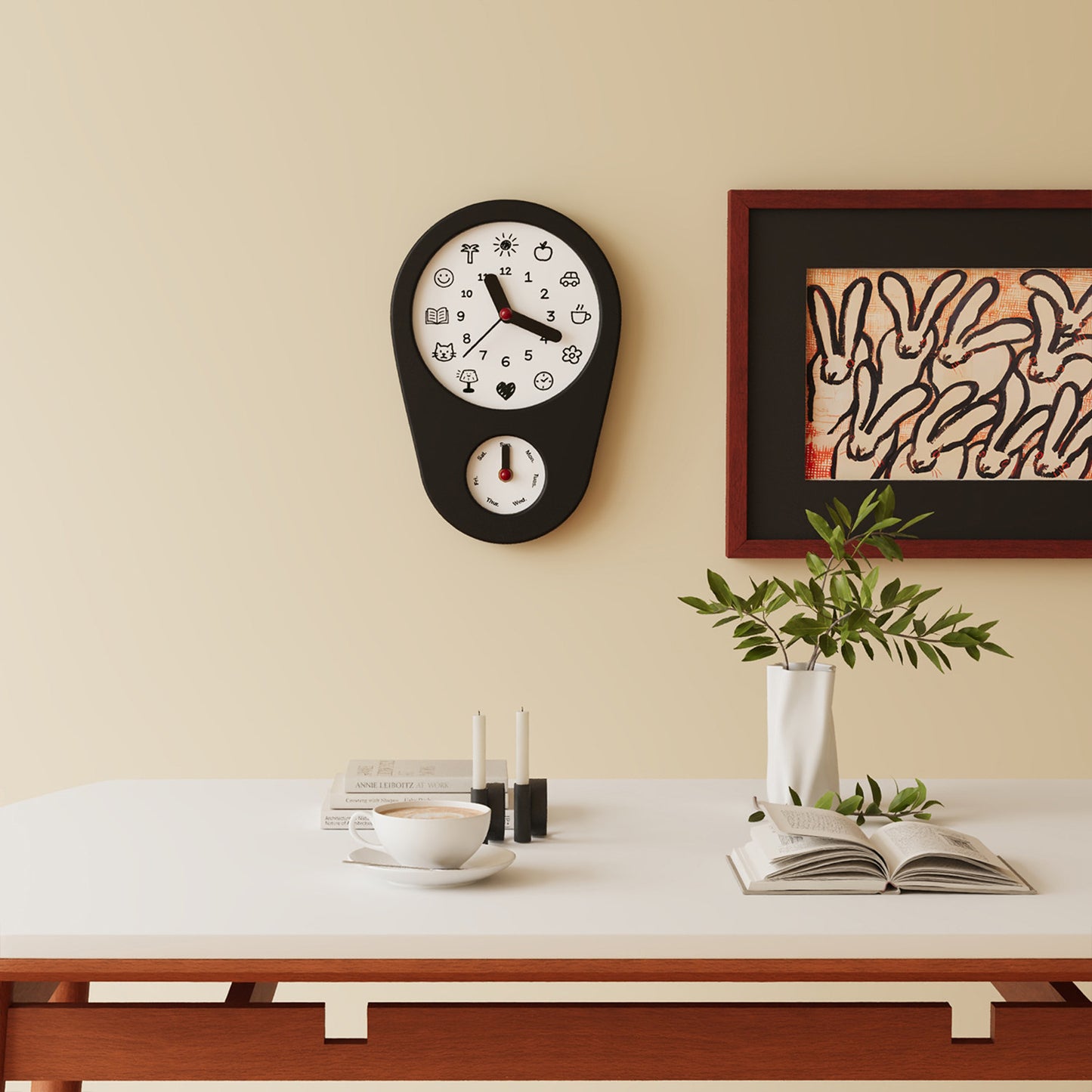 Retro Weekday Clock