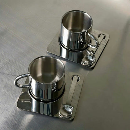 Industrial-style coffee set