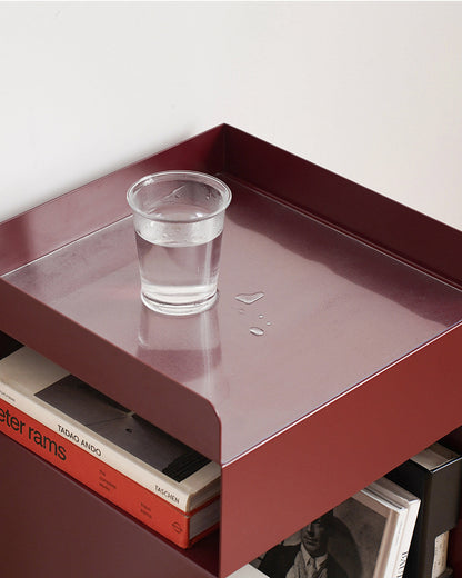 Rolling Metal Side Table