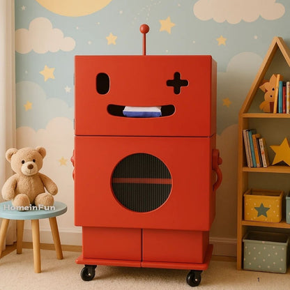 Standing Robot Cabinet Side Table