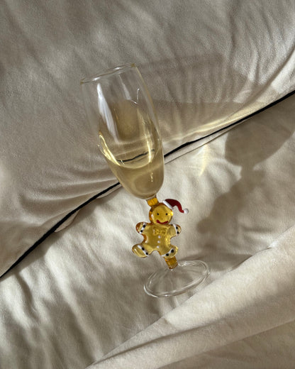 Gingerbread Champagne Glass