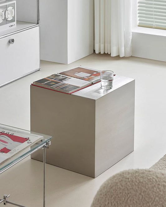 Industrial Cube Side Table