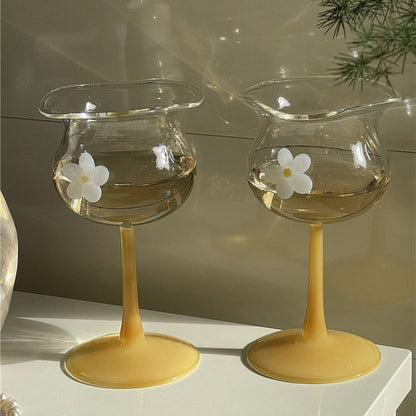 3D Flower Wine Glass - HomeinFun