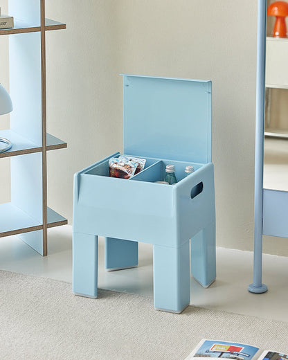 Playful Storage Stool Side Table