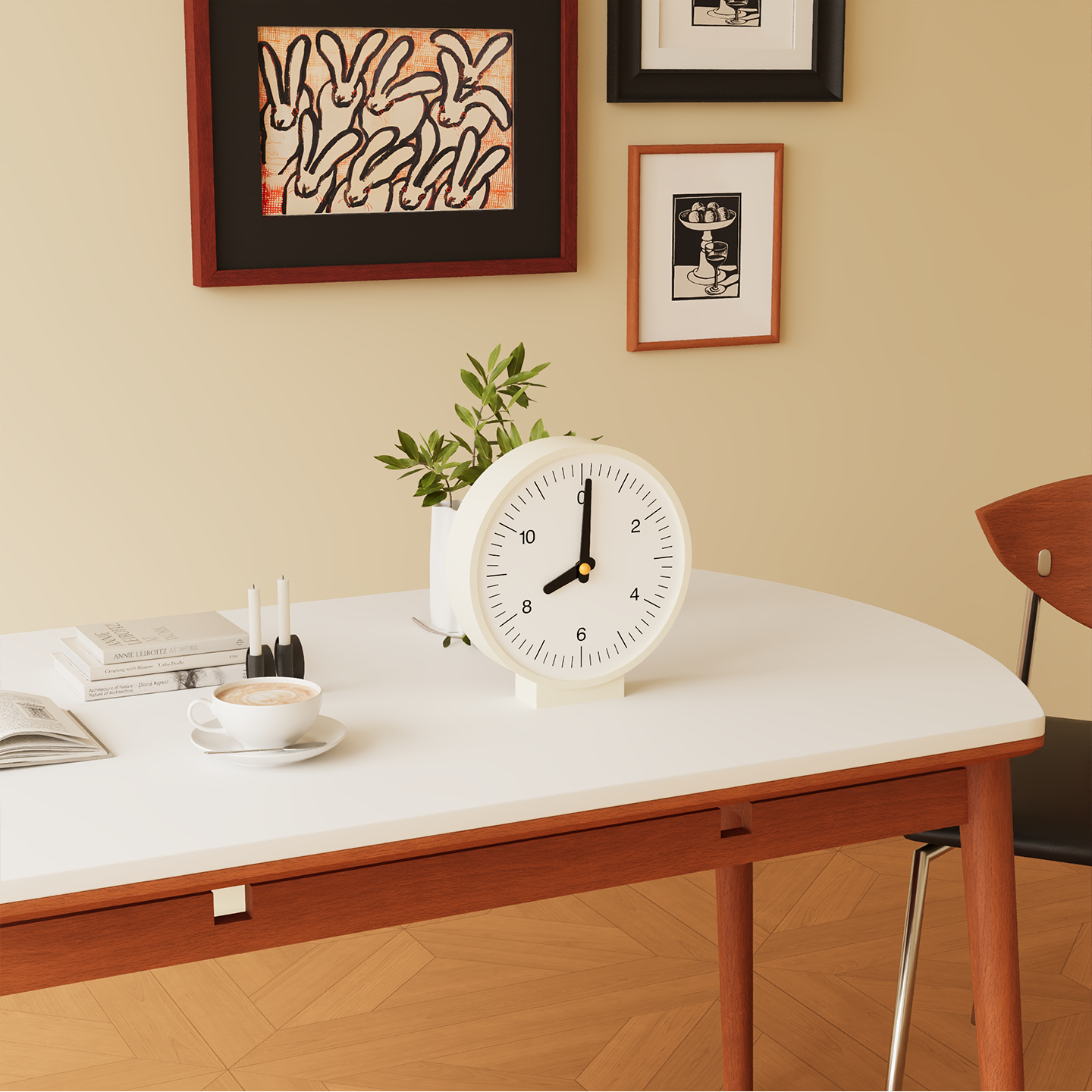 Minimalism Double-Sided Clock