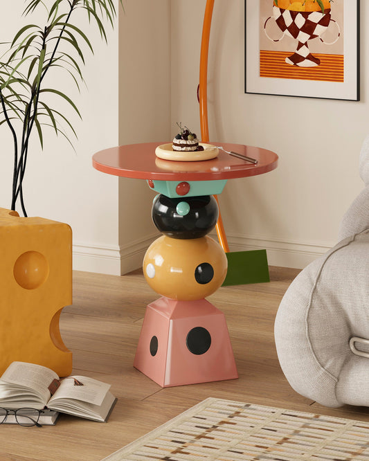 Dotted Geometry Side Table