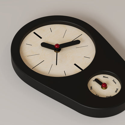 Retro Weekday Clock