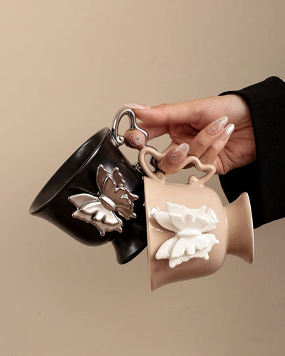 Double Butterfly Mug