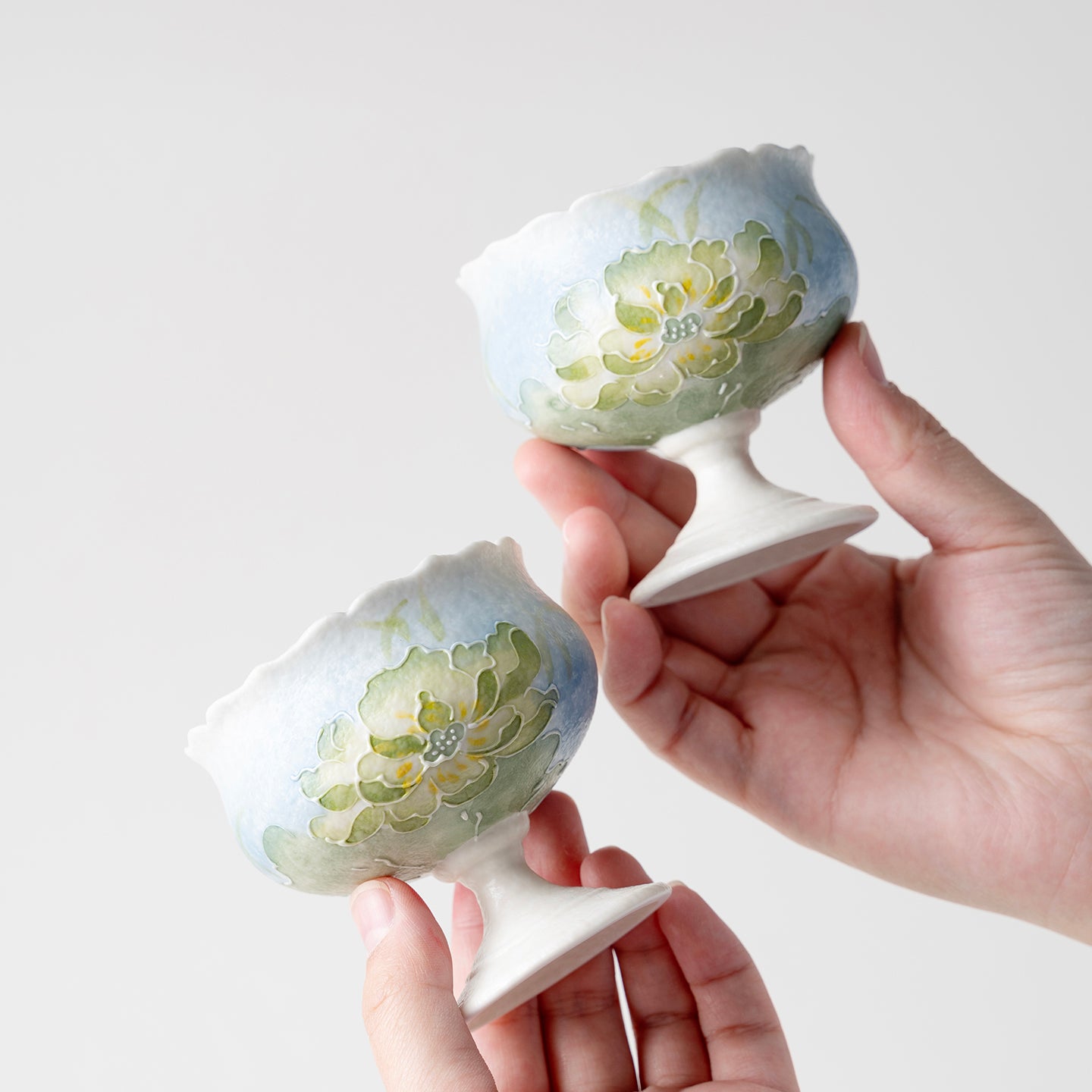 Lotus Ceramic Tea & Coffee Cup Set