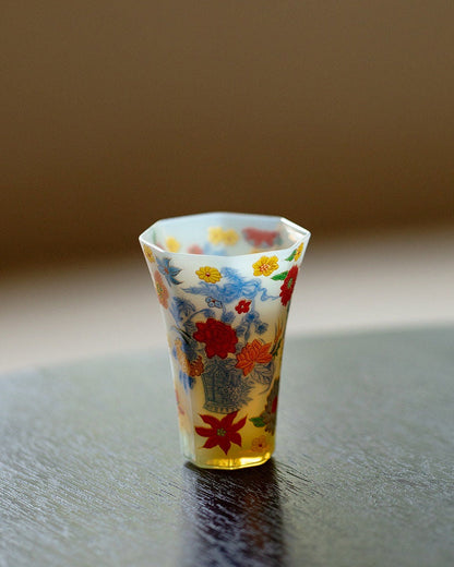 Begonia Glass Tea Cup