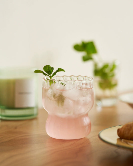 Stripe Coffee Cup Water Tumbler