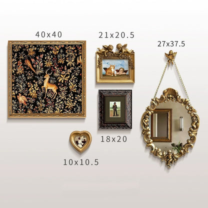 Baroque-style wall art set