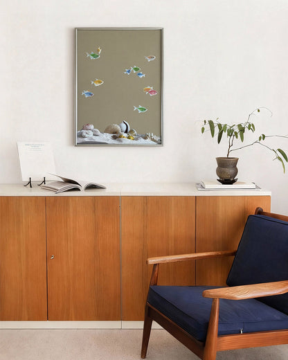 Ocean Fish Mirror Wall Art