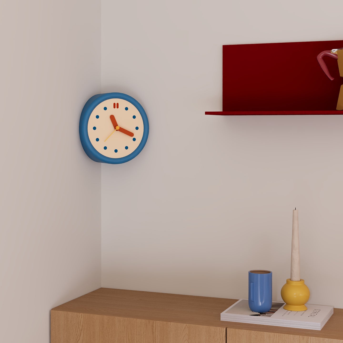 Blue Corner Time Clock