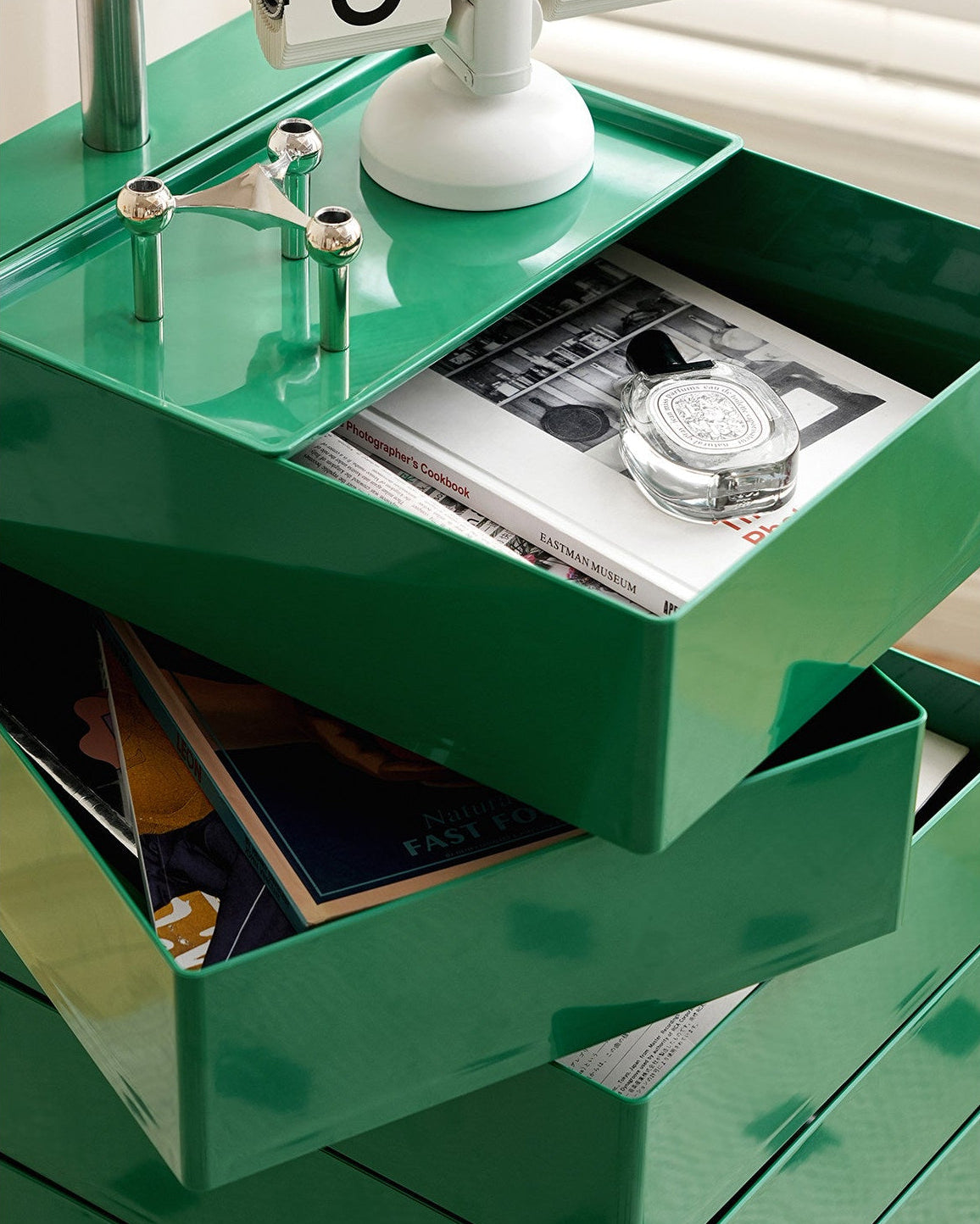 Rotating Storage Side Table