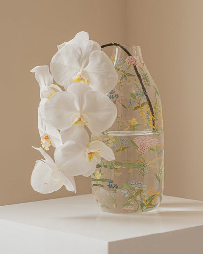Transparent Glass Flower Vase