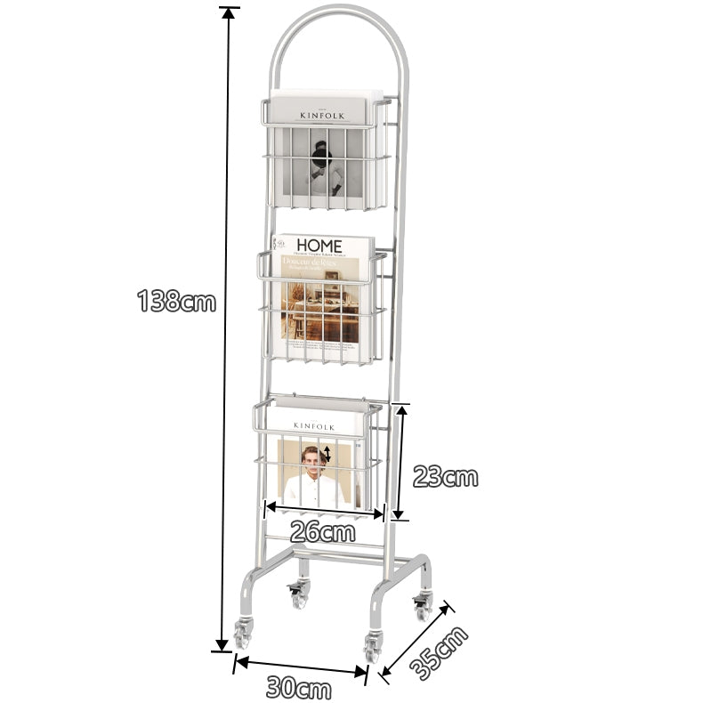 Magazine Rack Trolley Open media 7 in modal