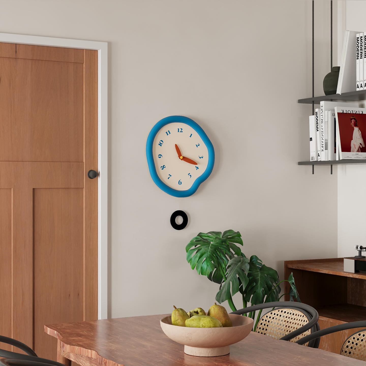 Asymmetrical Drip Clock