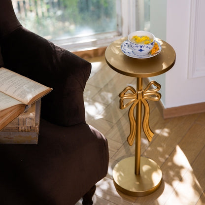 Gold Bow Side Table