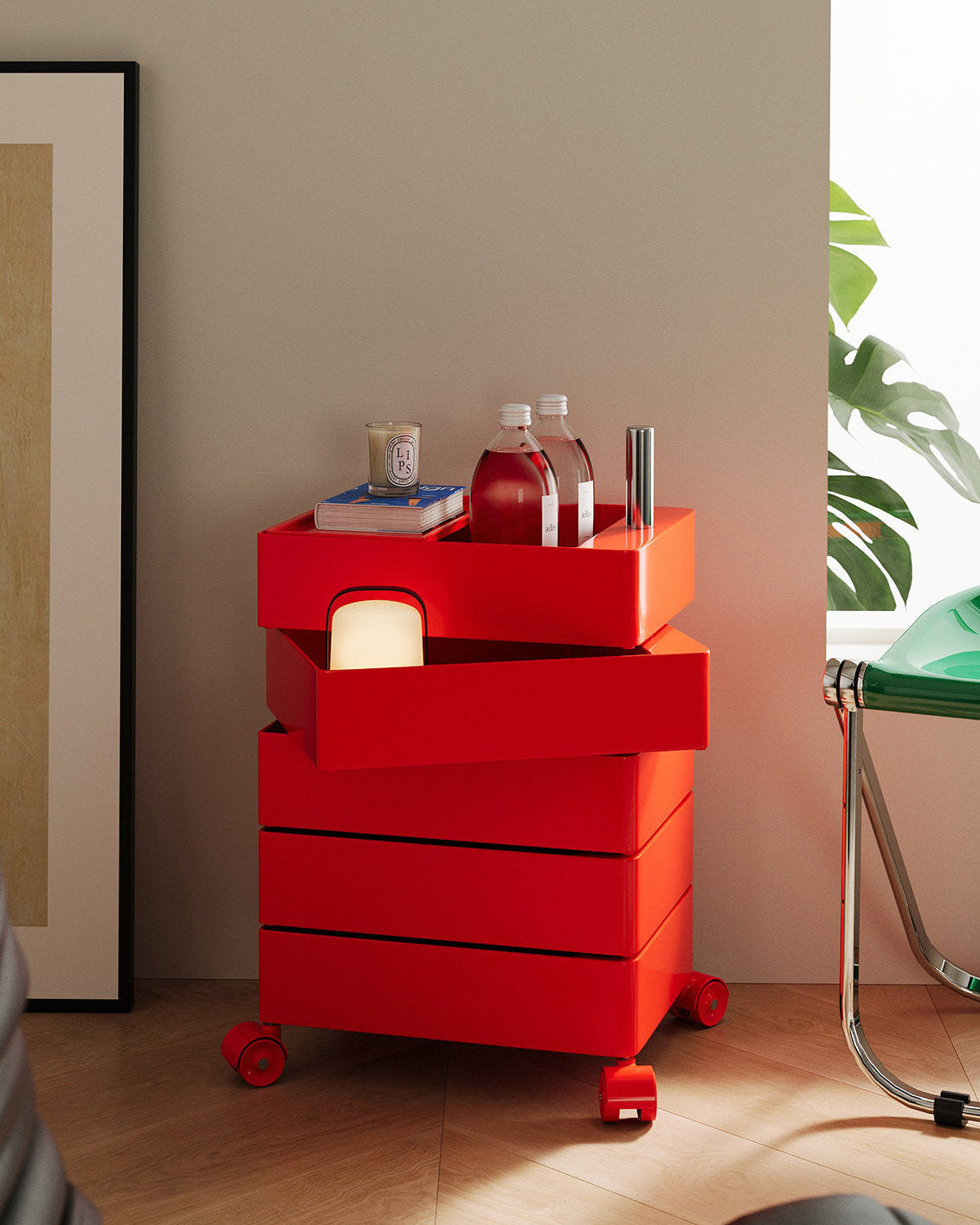 Rotating Storage Side Table