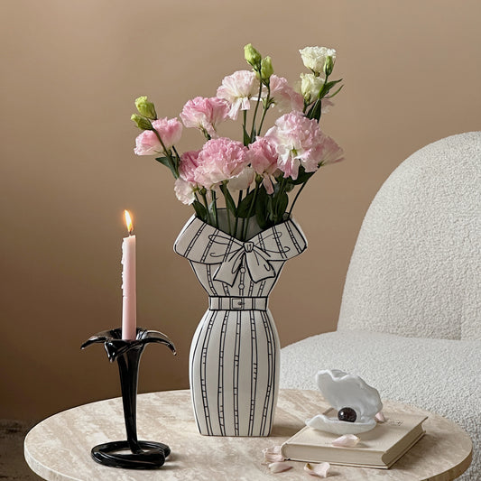 Dress-Inspired Ceramic Vase