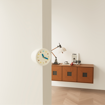 White Corner Clock