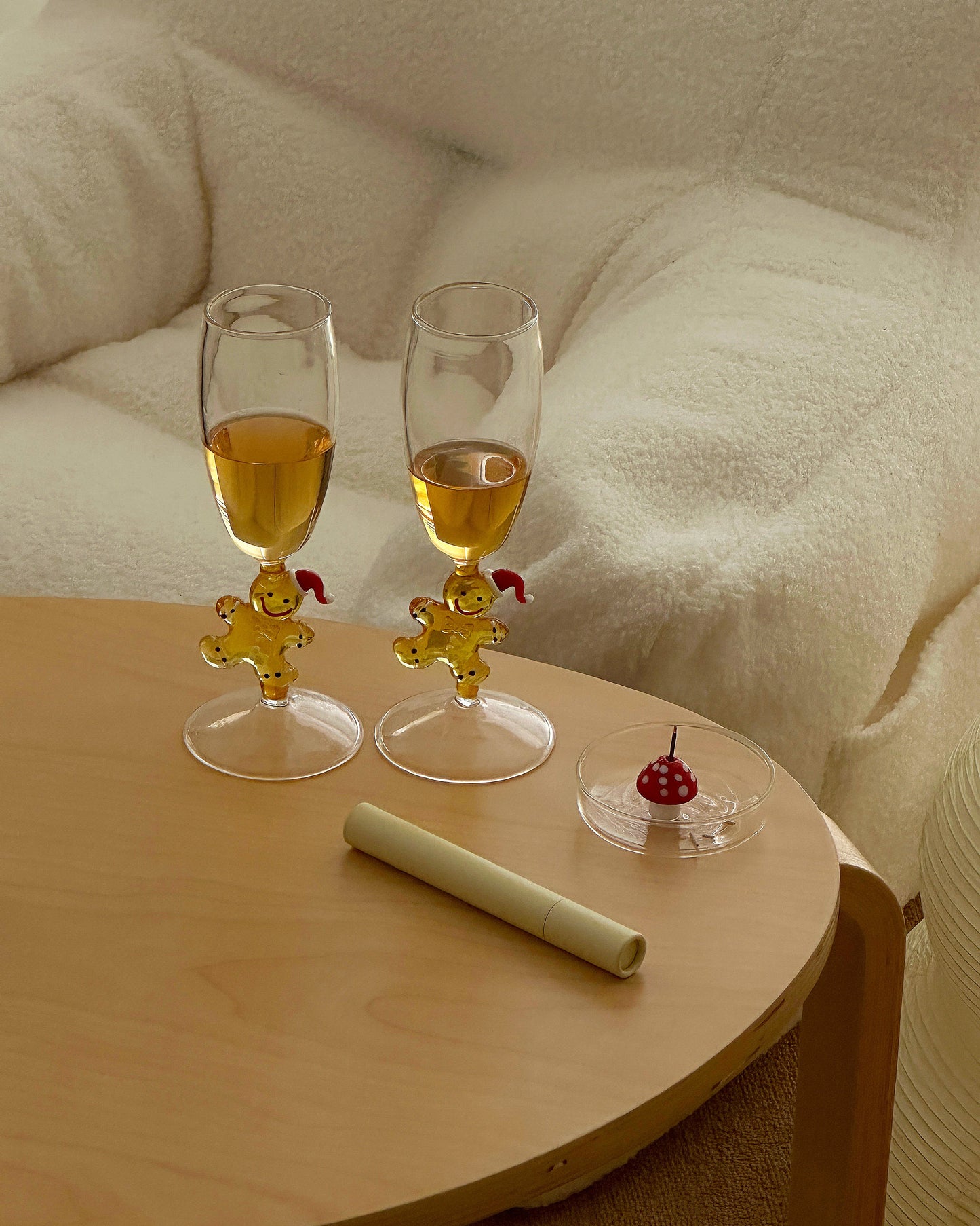 Gingerbread Champagne Glass