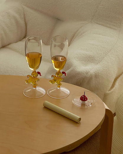 Gingerbread Champagne Glass