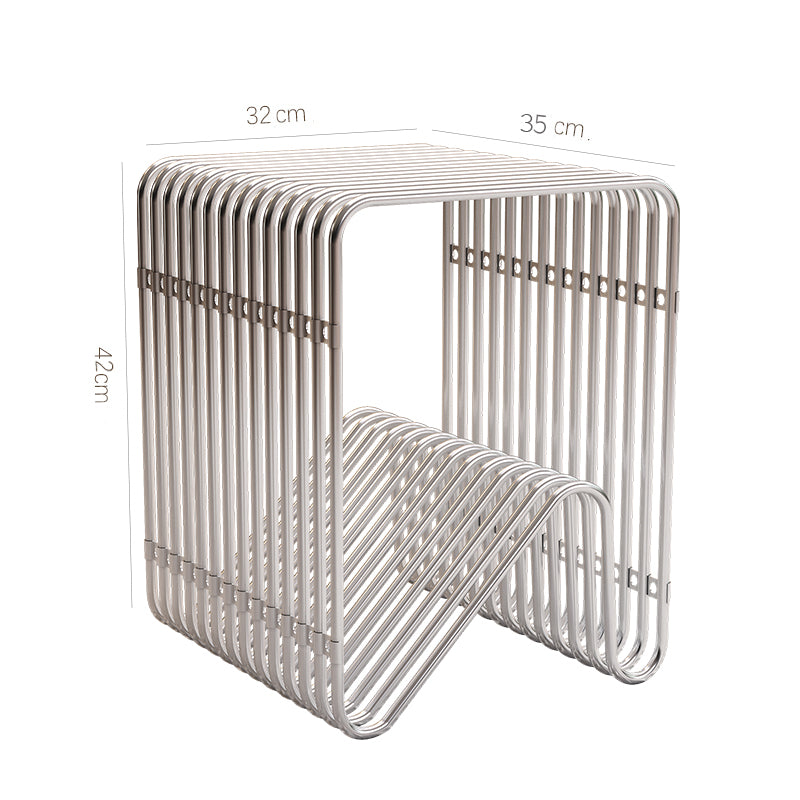 Minimalist Metal Magazine Rack