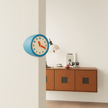Blue Corner Clock