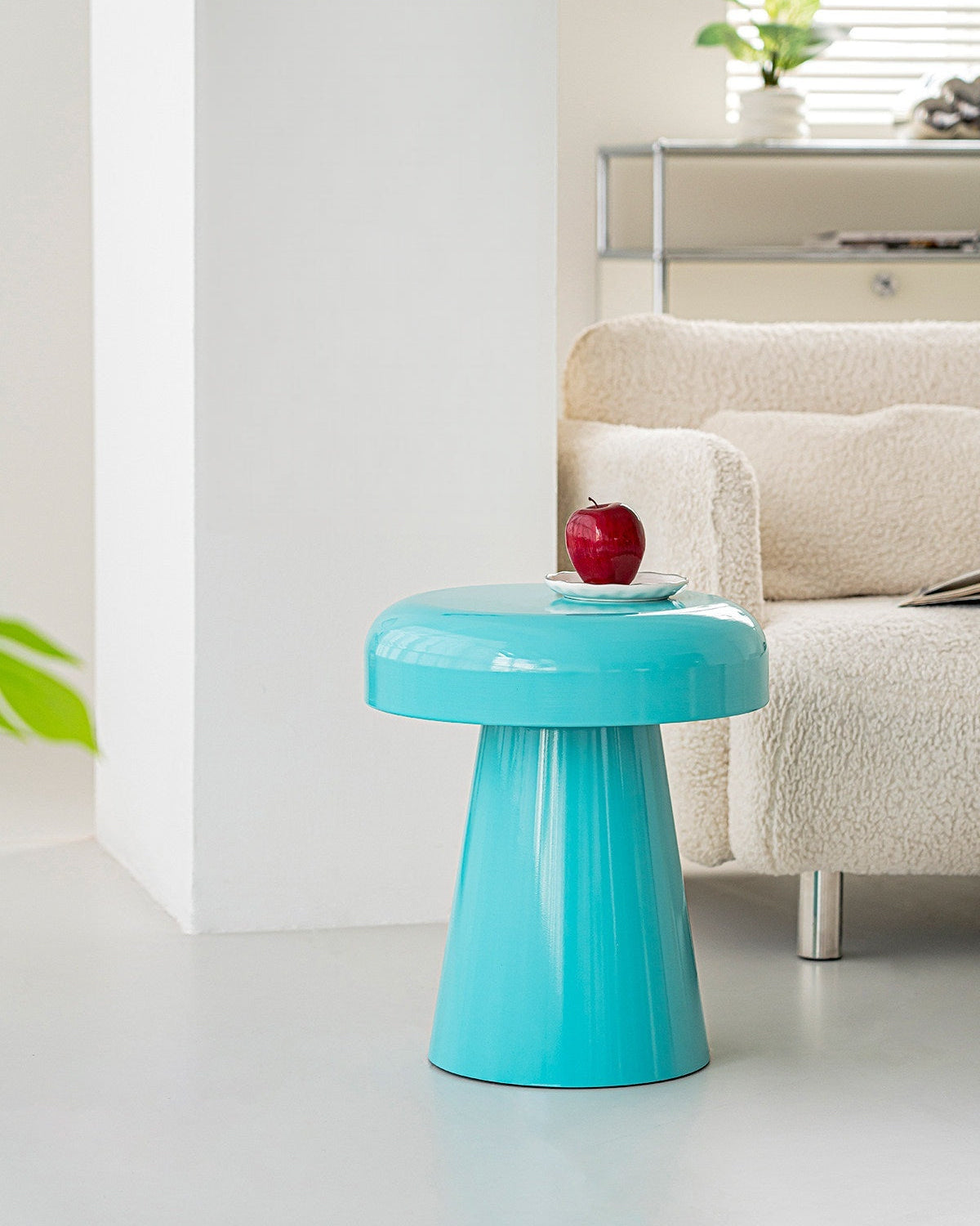 Metal Cone End Table