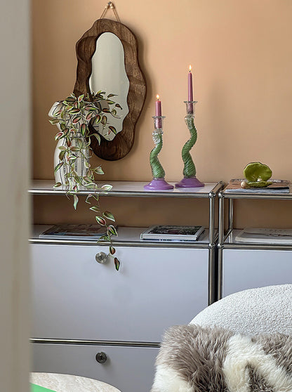 Vintage Iridescent Candle Holder