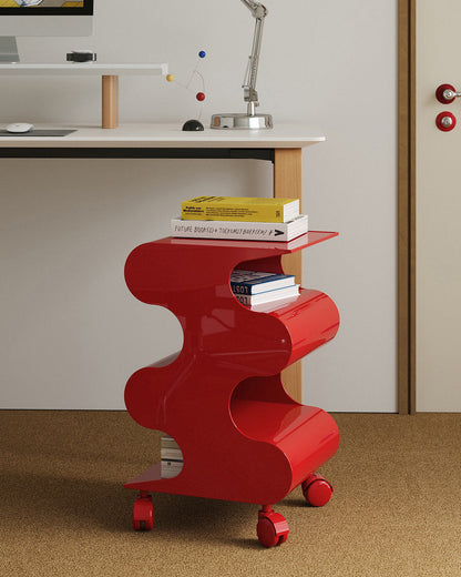 Modern Curved Rolling Cart