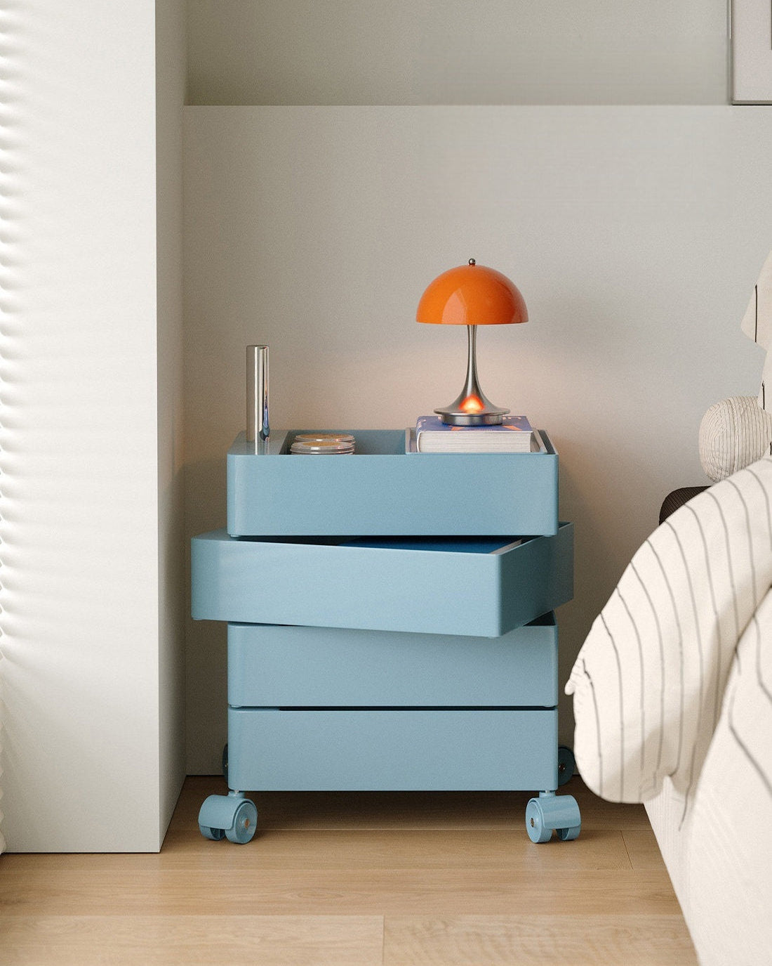 Rotating Storage Side Table