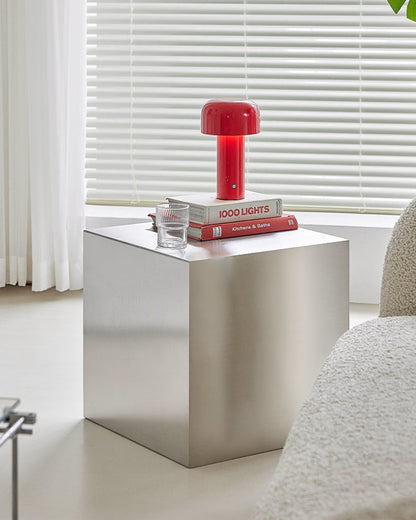 Industrial Cube Side Table