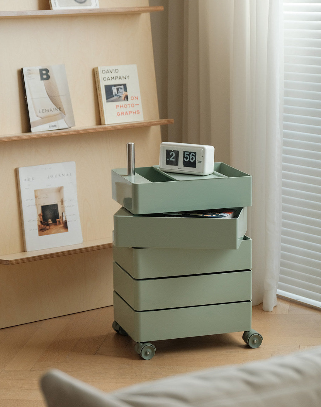 Rotating Storage Side Table