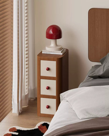 Pinocchio Style Narrow Nightstand