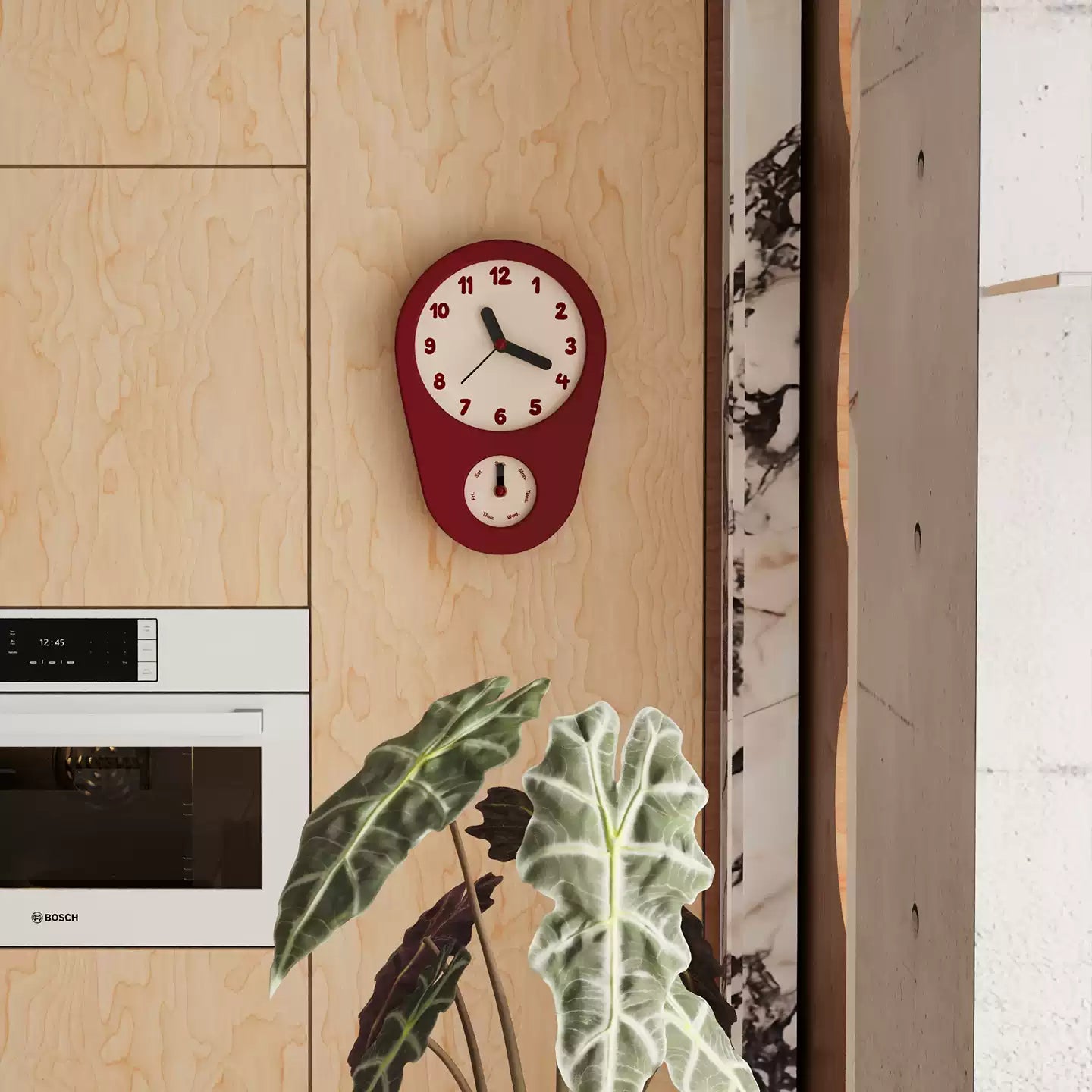 Retro Weekday Clock