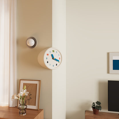 White Corner Clock