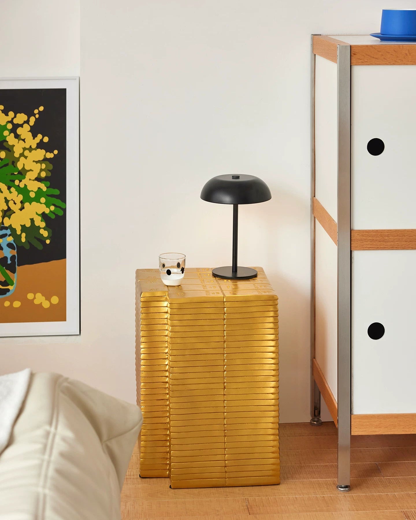 Golden Ingot Side Table
