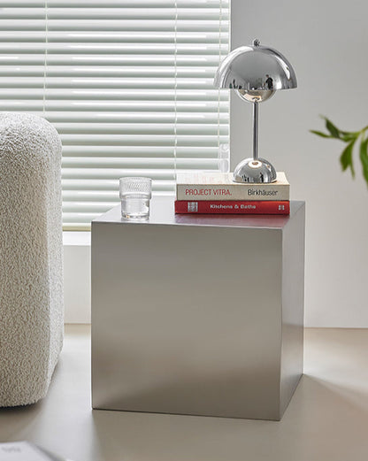 Industrial Cube Side Table
