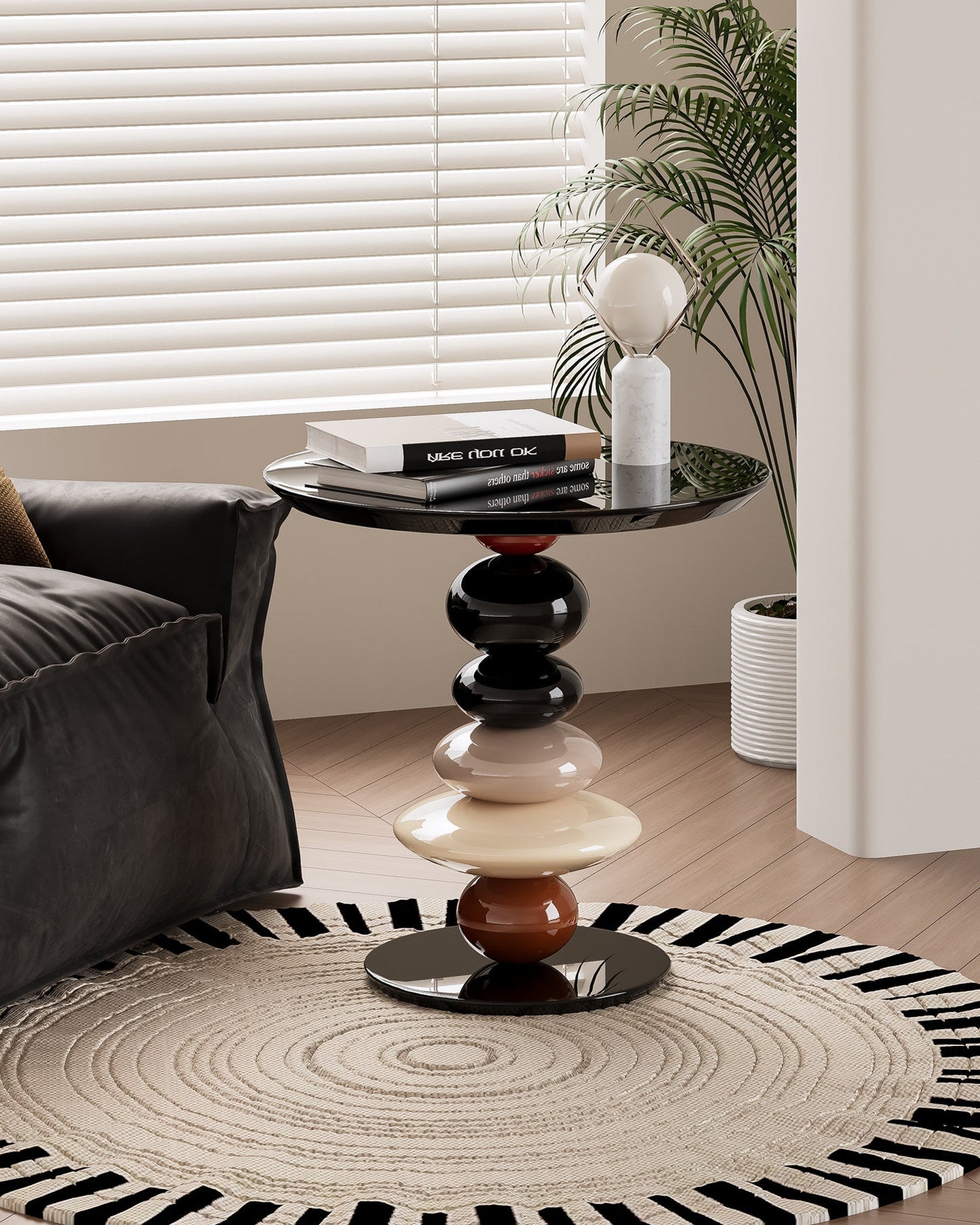 Modern Pebble Side Table