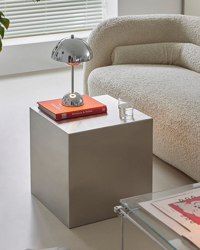 Industrial Cube Side Table