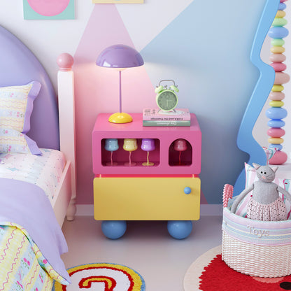 Color Blocked Nightstand