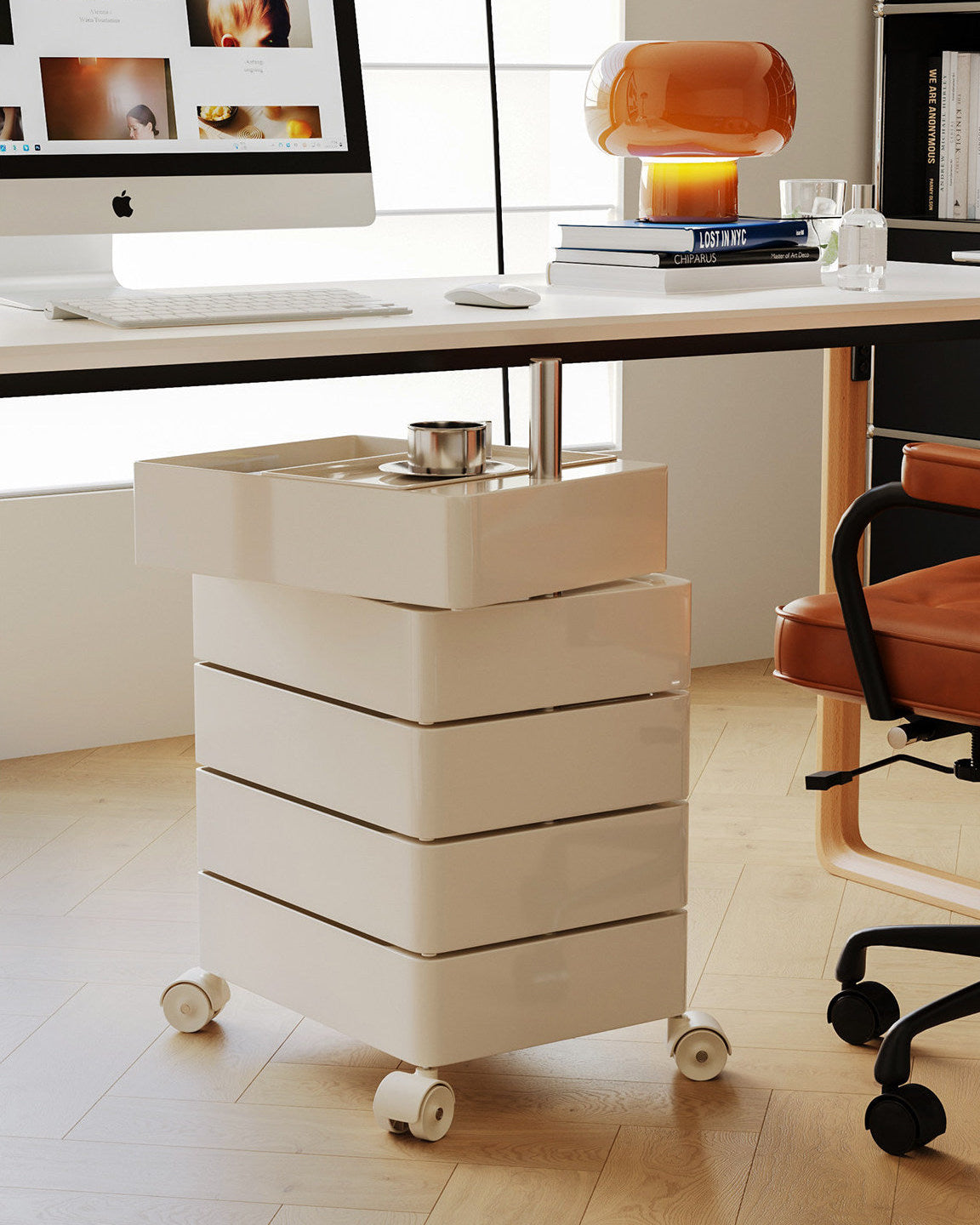 Rotating Storage Side Table